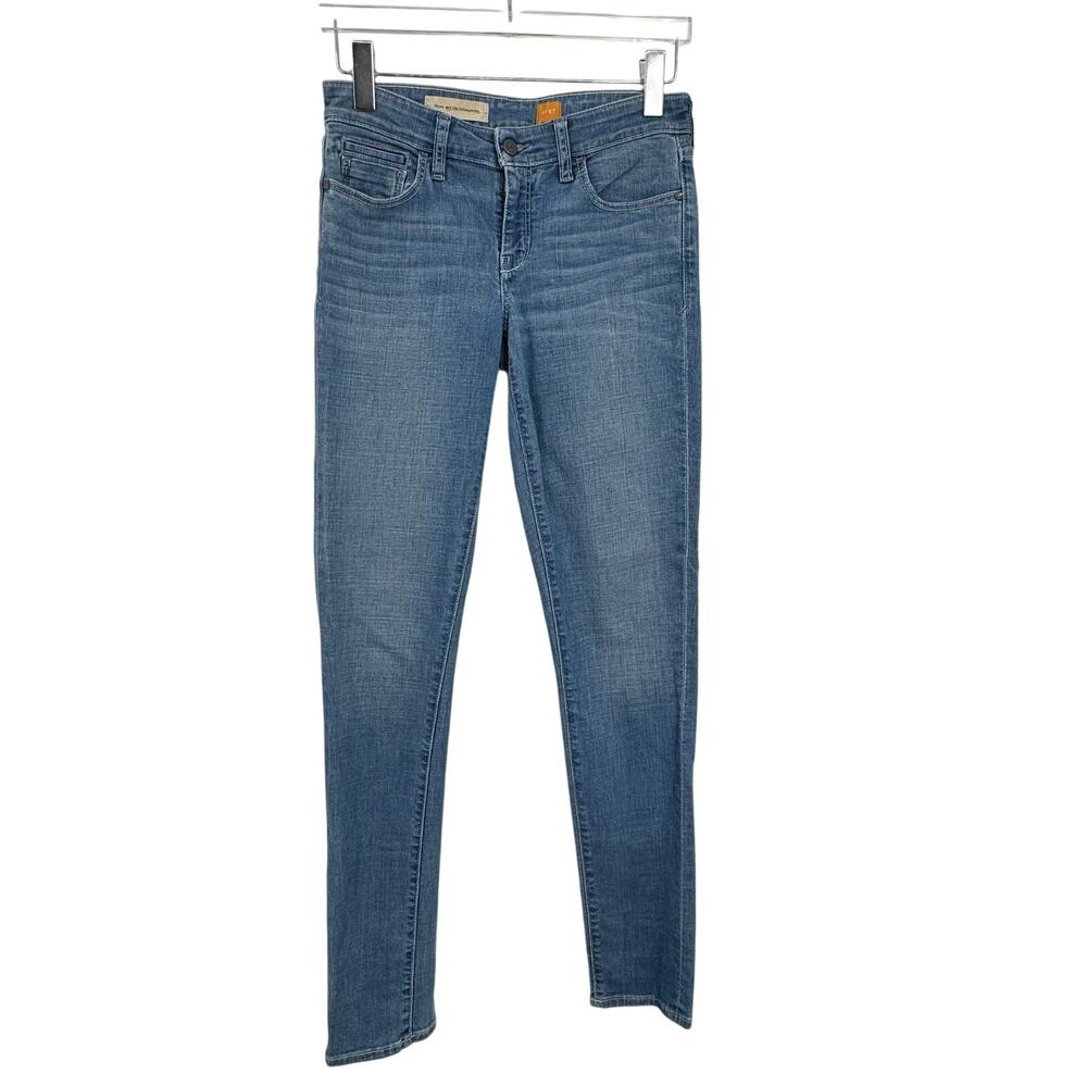 Pilcro and the letterpress jeans 27x32 stet fit skinny light wash blue denim